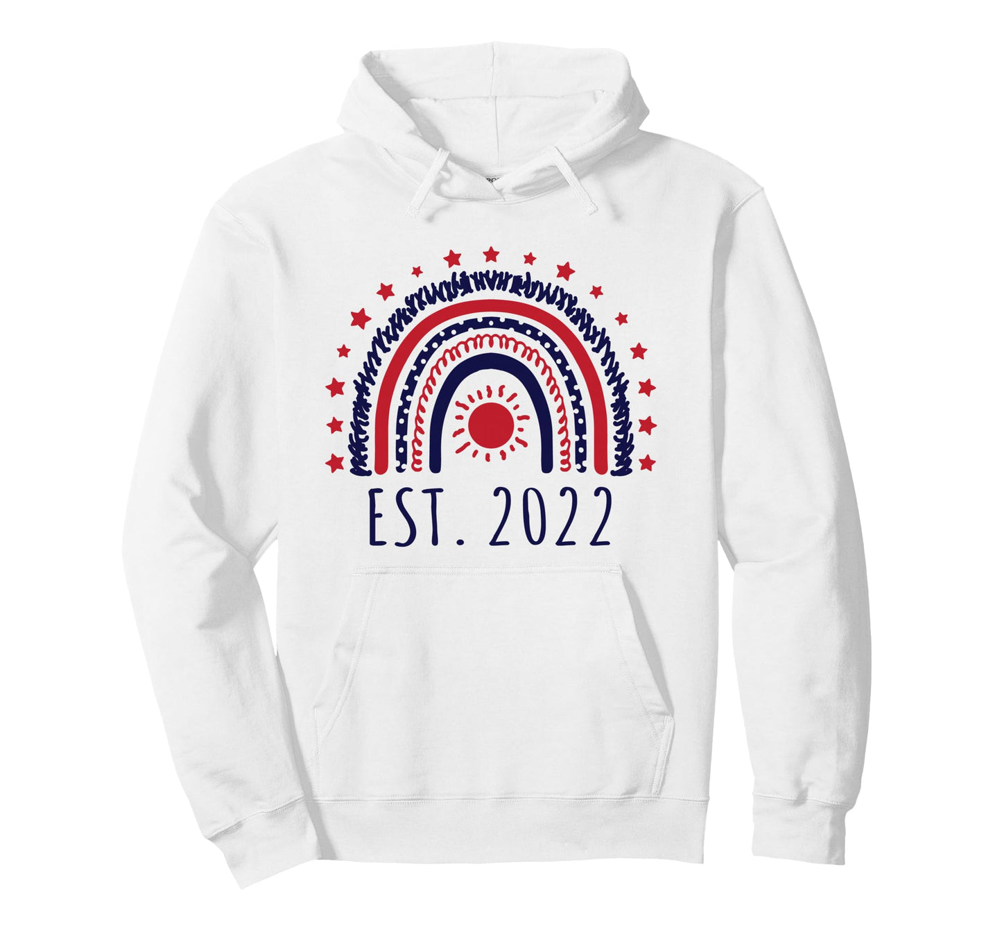 Est 2022 Rainbow Established 2022 Hoodie - Streetwear Style for Adults - T-Shirt, Sweatshirt, Hoodie