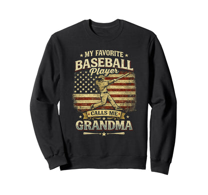 My Favorite Baseball Player Calls Sweatshirt - Aesthetic Graphic Men Women - T-Shirt, Sweatshirt, Hoodie