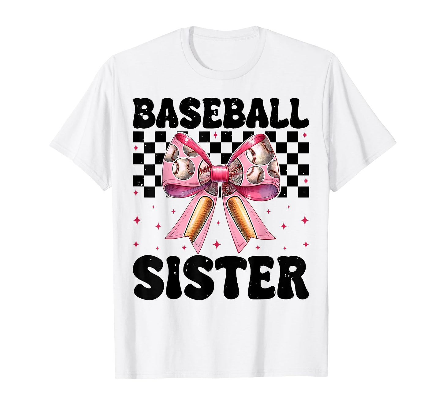 Baseball Sister Baseball Coquette Bow T-Shirt - Streetwear Style Men Women - T-Shirt, Sweatshirt, Hoodie
