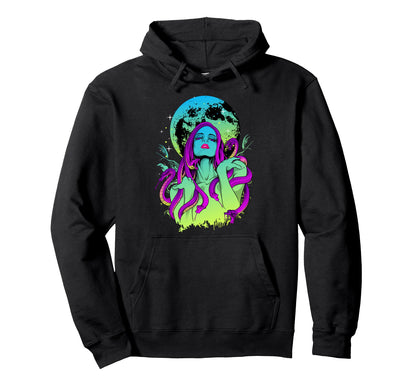 Medusa Snakes Aesthetic Edgy Streetwear Hoodie - Streetwear Style Unisex - T-Shirt, Sweatshirt, Hoodie