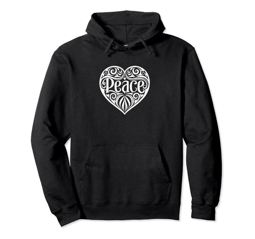 Peace And Love Hoodie - Unique Graphic Unisex - T-Shirt, Sweatshirt, Hoodie