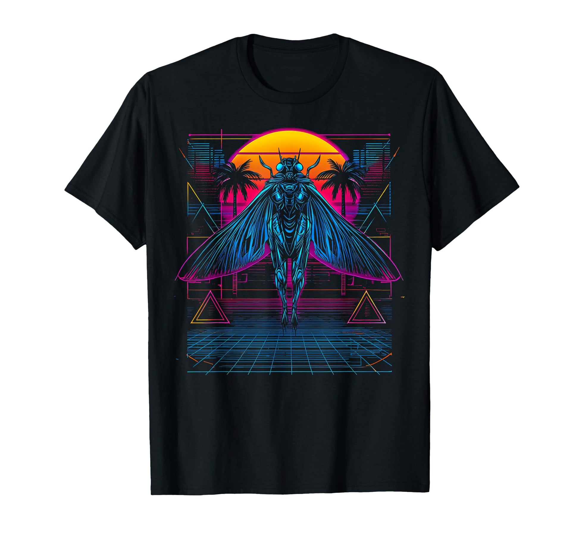 Mothman Cryptozoology Cryptid Vaporwave T-Shirt - Aesthetic Graphic Unisex - T-Shirt, Sweatshirt, Hoodie