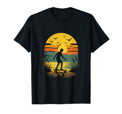 Sunset Surfer Surfing Beach T-Shirt - Casual Everyday Wear for Adults - T-Shirt, Sweatshirt, Hoodie