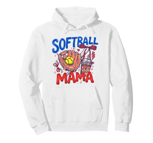 Softball Mama Whimsical Colorful Hoodie - Custom Art Print Unisex - T-Shirt, Sweatshirt, Hoodie