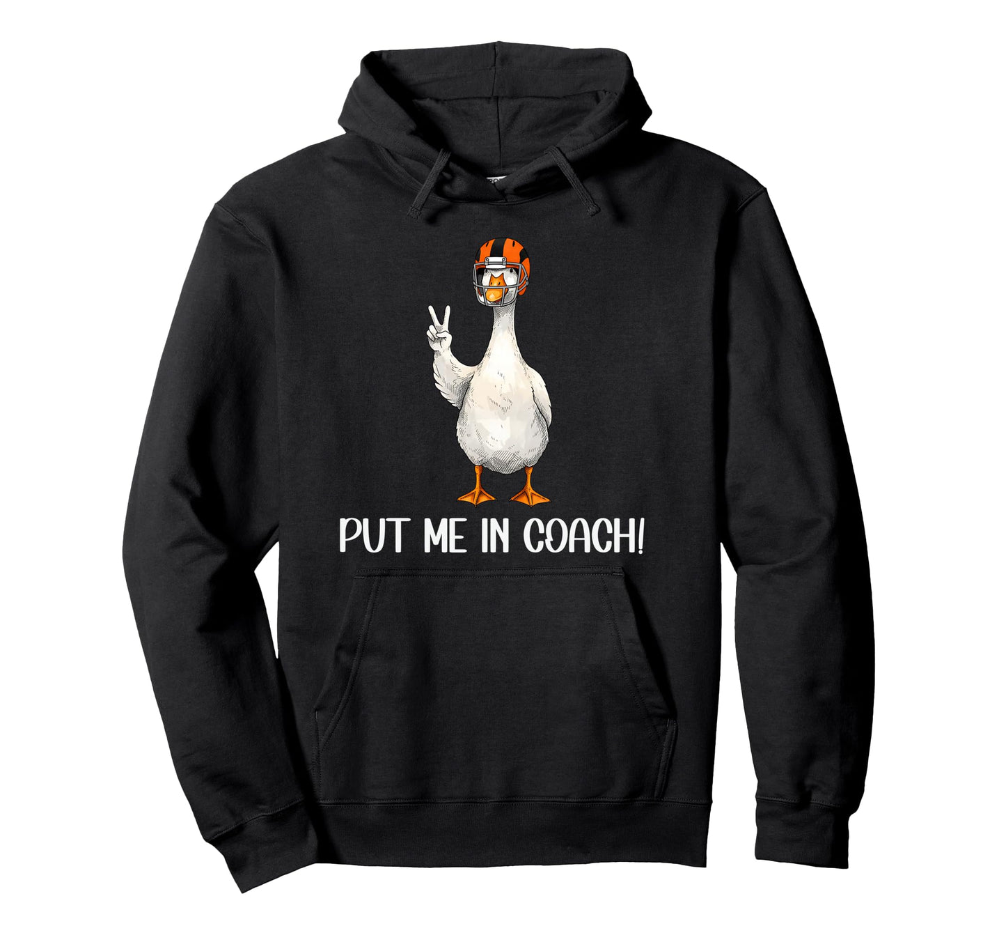 Put Me Coach Dad Football Goose Duck Hoodie - Minimalist Print Men Women - T-Shirt, Sweatshirt, Hoodie