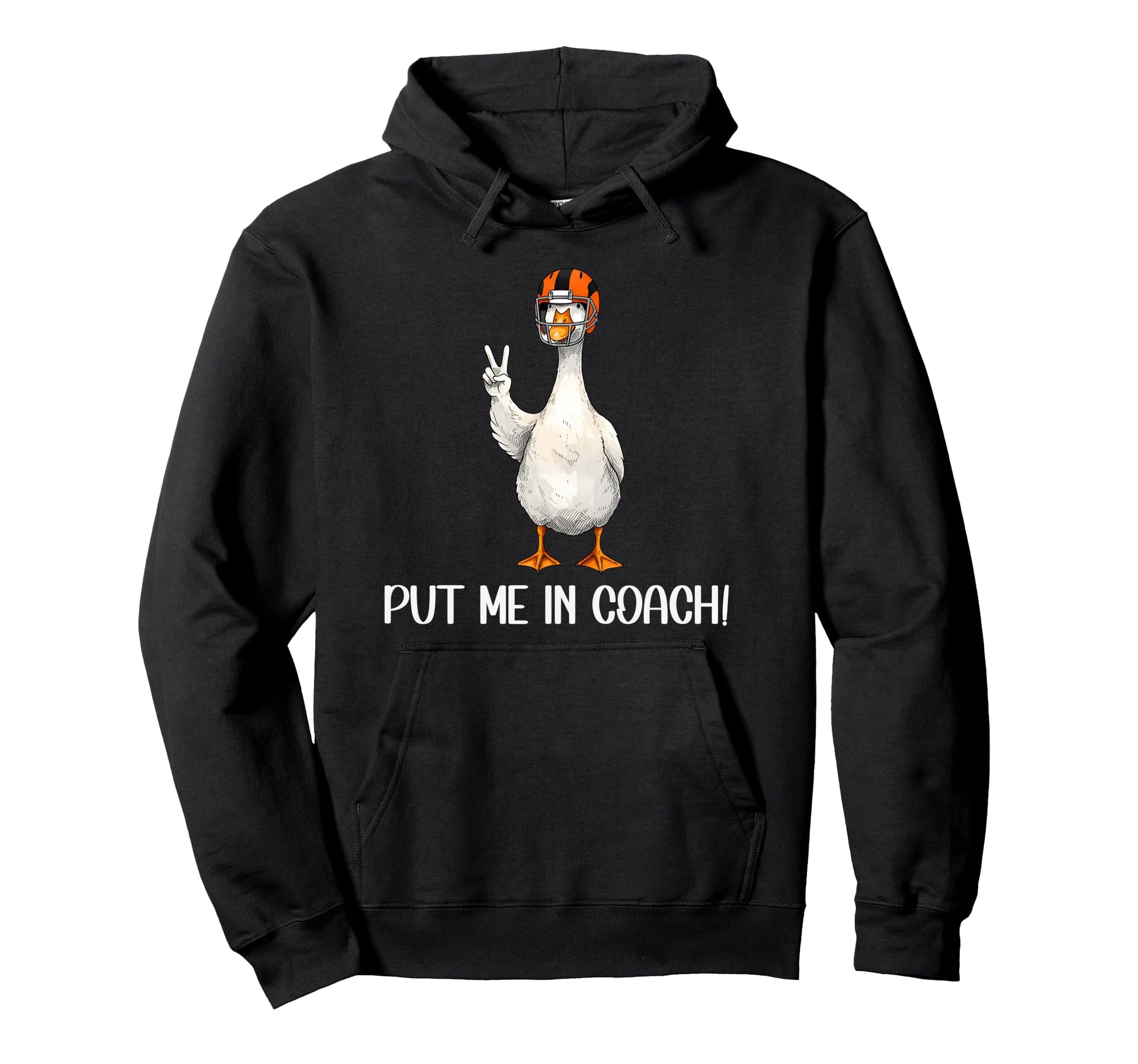 Put Me Coach Dad Football Goose Duck Hoodie - Minimalist Print Men Women - T-Shirt, Sweatshirt, Hoodie