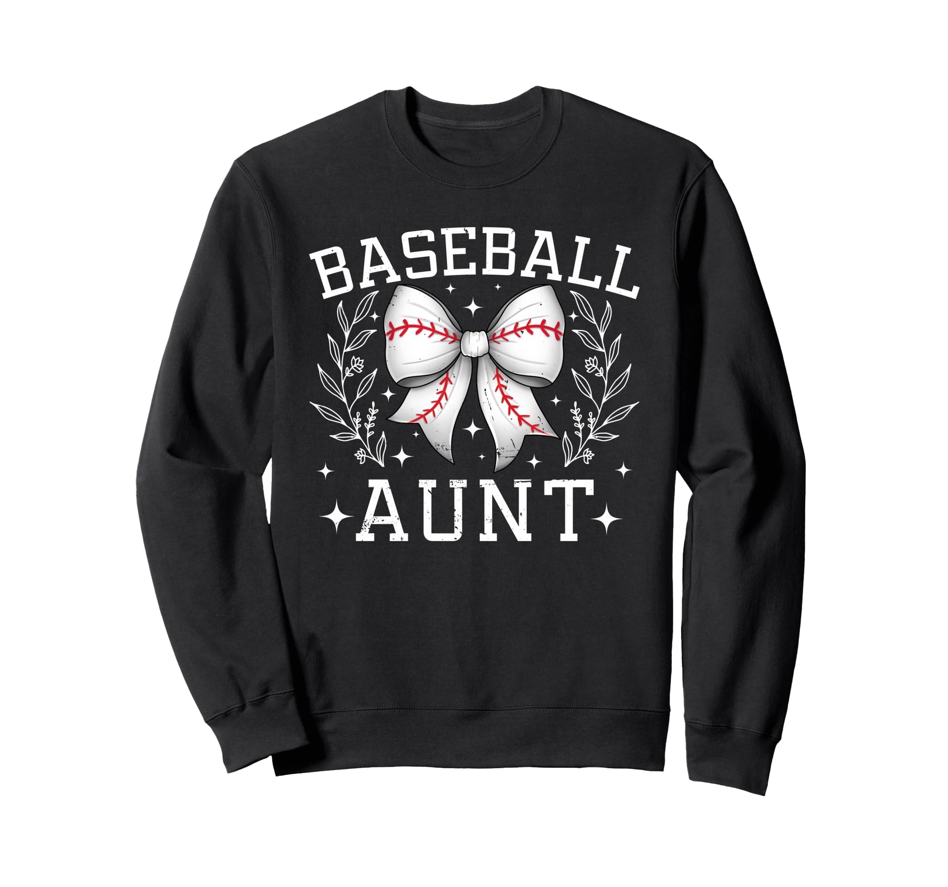 Coquette Bow Baseball Aunt Sweatshirt - Casual Everyday Wear Men Women - T-Shirt, Sweatshirt, Hoodie