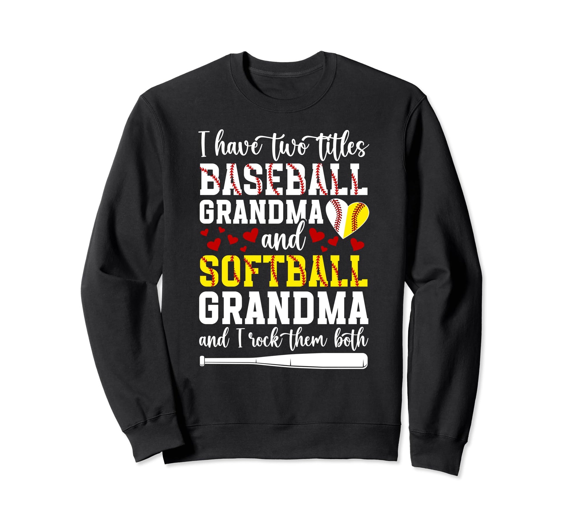 Baseball Grandma And Softball Grandma Sweatshirt - Minimalist Print Unisex - T-Shirt, Sweatshirt, Hoodie
