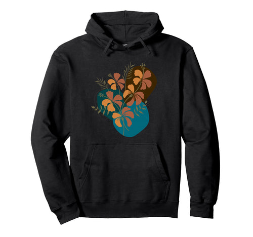 Abstract Botanical Flower Aesthetic Hoodie - Custom Art Print Men Women - T-Shirt, Sweatshirt, Hoodie