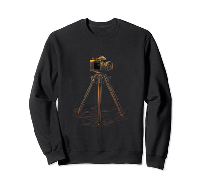 Photography Camera Tripod Sweatshirt - Trendy Graphic Men Women - T-Shirt, Sweatshirt, Hoodie