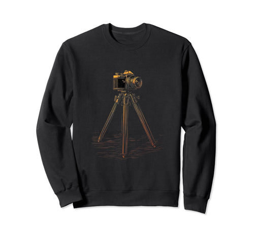 Photography Camera Tripod Sweatshirt - Trendy Graphic Men Women - T-Shirt, Sweatshirt, Hoodie