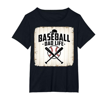 Baseball Dad Life Proud Father T-Shirt - Aesthetic Graphic Men Women - T-Shirt, Sweatshirt, Hoodie