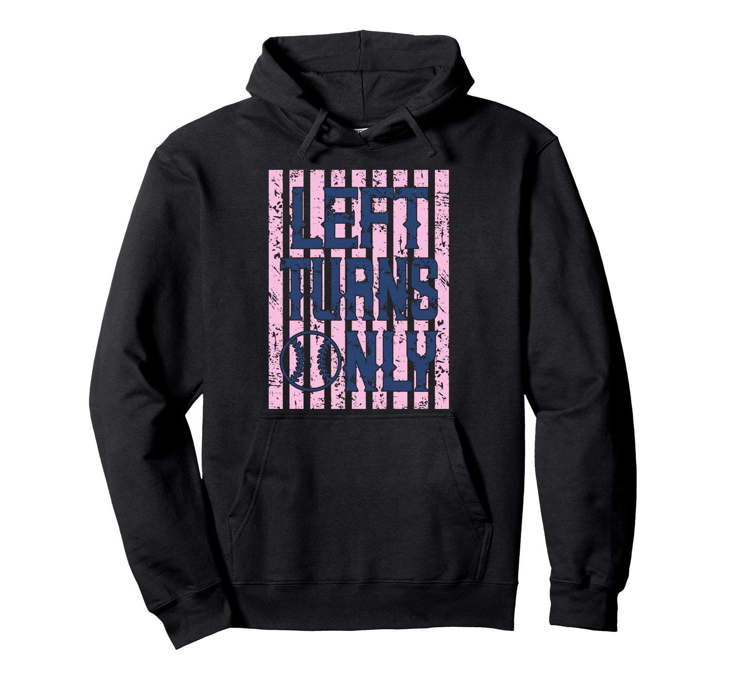 Play Ball Baseball Mom Left Turn Preppy Hoodie - Trendy Graphic Men Women - T-Shirt, Sweatshirt, Hoodie