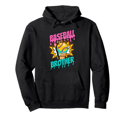 Baseball Brother Baseball Brother Hoodie - Novelty Apparel for Adults - T-Shirt, Sweatshirt, Hoodie