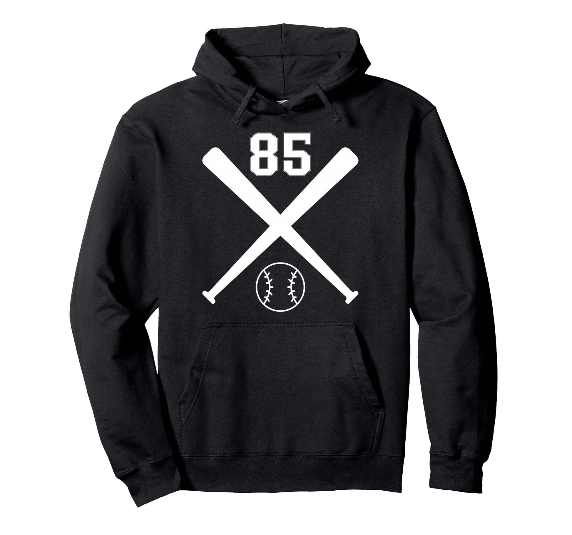 Baseball Softball Number 85 Hoodie - Minimalist Print Men Women - T-Shirt, Sweatshirt, Hoodie