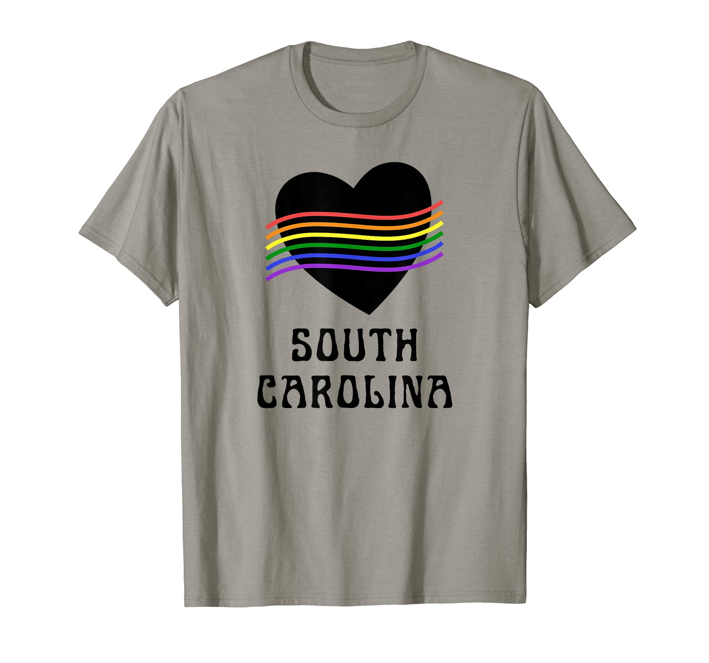 South Carolina Gay Pride Rainbow Lgbt T-Shirt - Novelty Apparel Unisex - T-Shirt, Sweatshirt, Hoodie