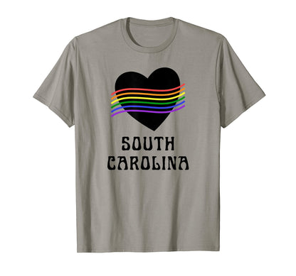 South Carolina Gay Pride Rainbow Lgbt T-Shirt - Novelty Apparel Unisex - T-Shirt, Sweatshirt, Hoodie