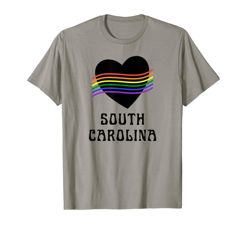 South Carolina Gay Pride Rainbow Lgbt T-Shirt - Novelty Apparel Unisex - T-Shirt, Sweatshirt, Hoodie