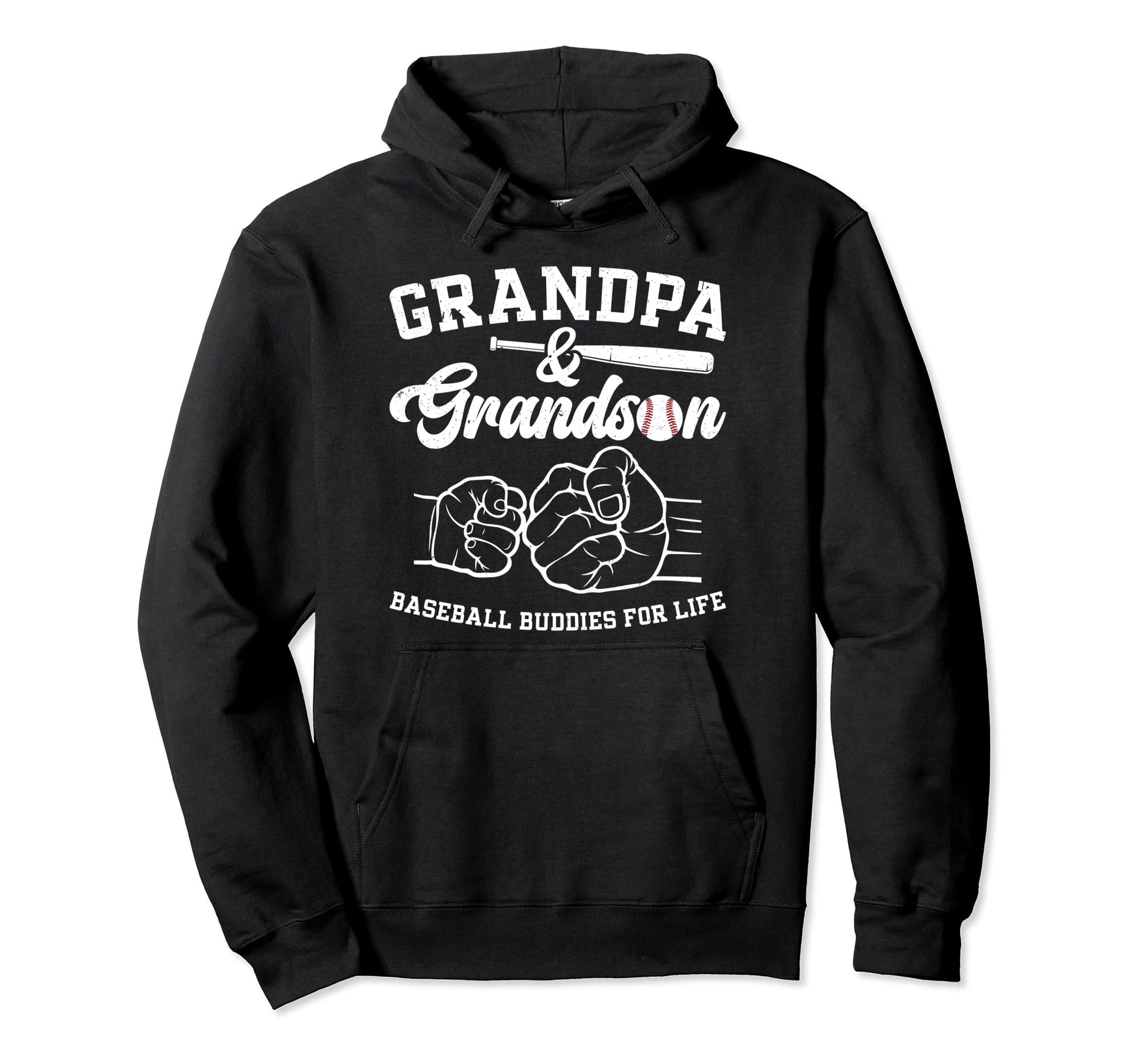 Baseball Buddies Baseball Grandpa Hoodie - Novelty Apparel for Adults - T-Shirt, Sweatshirt, Hoodie