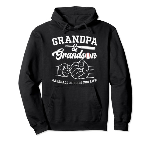 Baseball Buddies Baseball Grandpa Hoodie - Novelty Apparel for Adults - T-Shirt, Sweatshirt, Hoodie