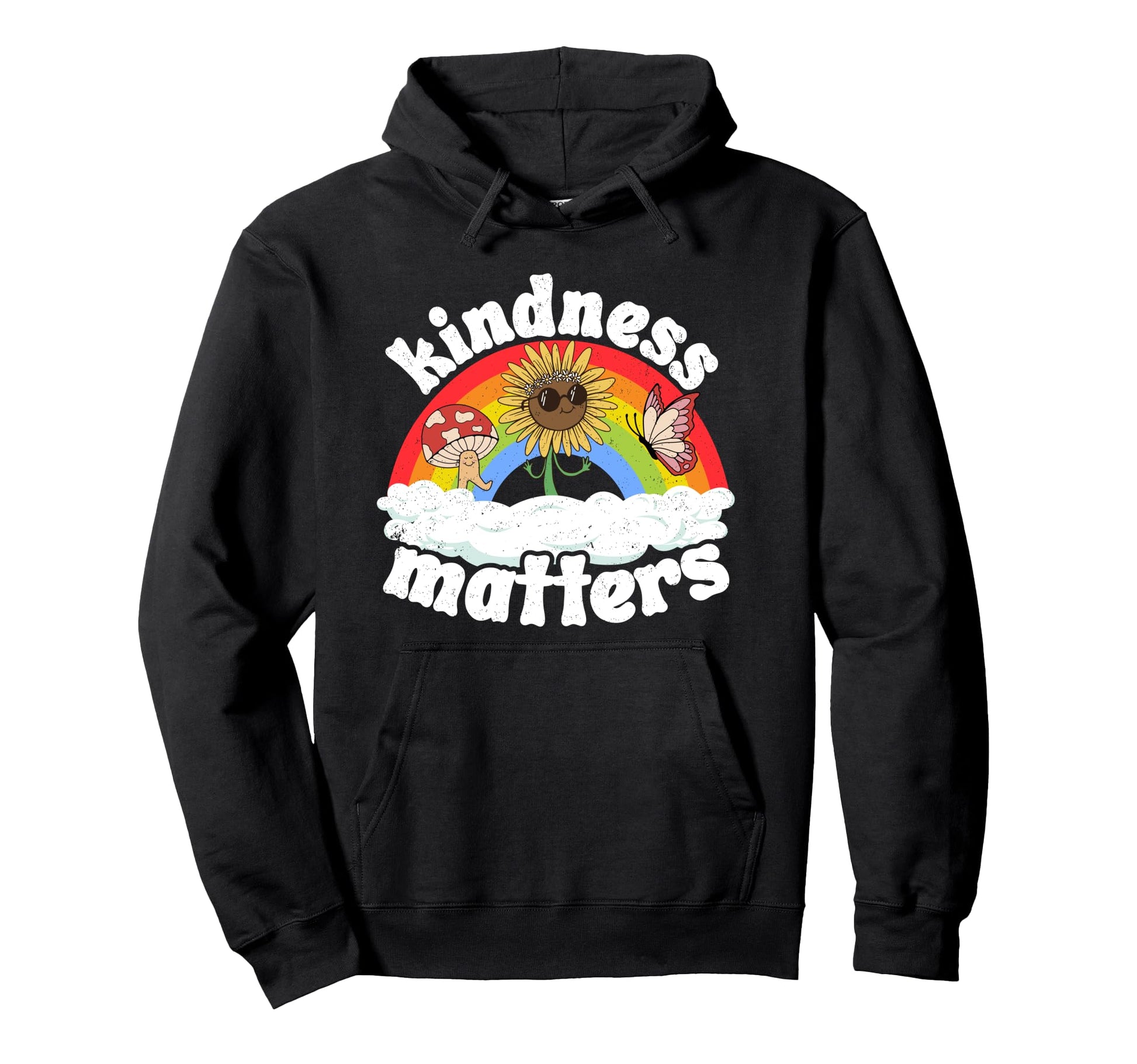 Positive Anti Bullying Rainbow Sped Hoodie - Custom Art Print for Adults - T-Shirt, Sweatshirt, Hoodie
