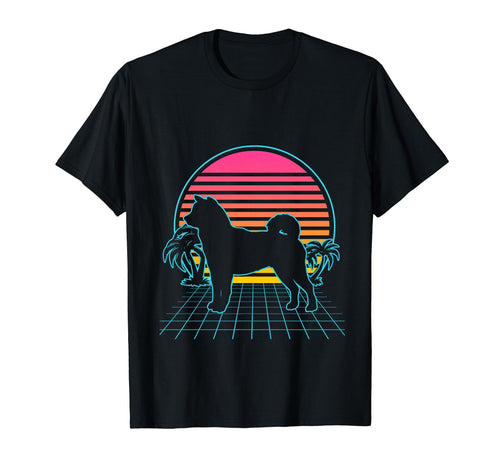 Shiba Inu 80S Vaporwave Aesthetic Dog T-Shirt - Minimalist Print Men Women - T-Shirt, Sweatshirt, Hoodie