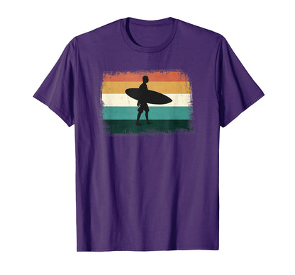 Sunset Surfer Surfing Beach Sun Surf T-Shirt - Streetwear Style for Adults - T-Shirt, Sweatshirt, Hoodie