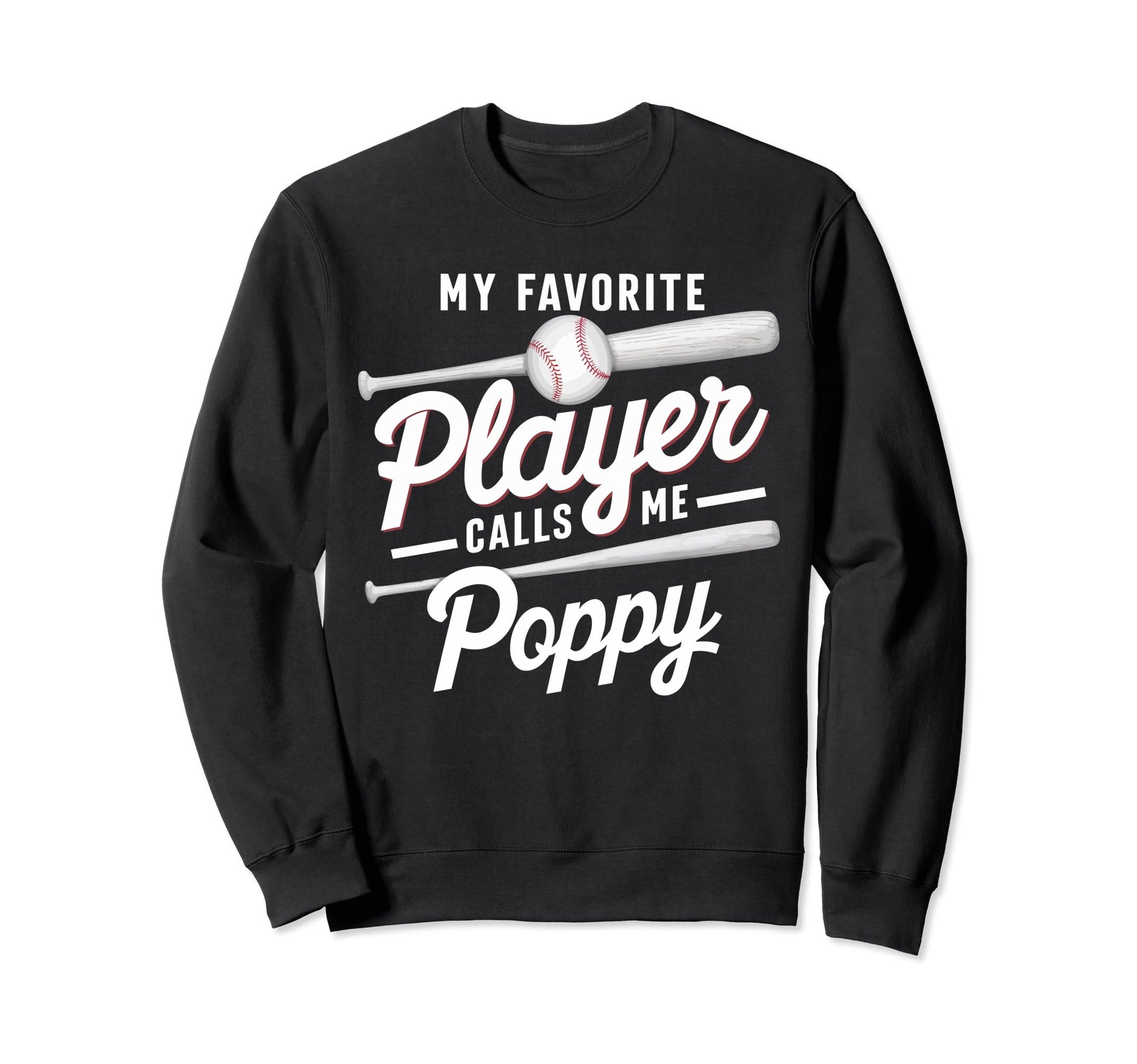 Baseball Grandpa Grandfather Sweatshirt - Casual Everyday Wear Men Women - T-Shirt, Sweatshirt, Hoodie