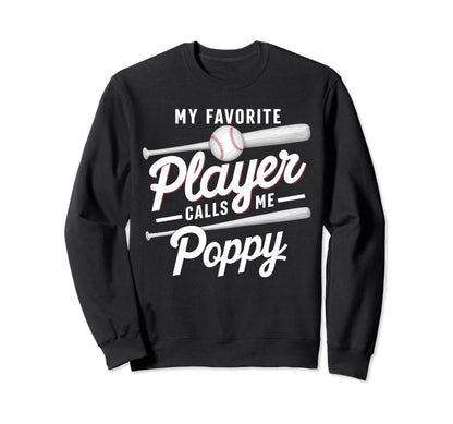 Baseball Grandpa Grandfather Sweatshirt - Casual Everyday Wear Men Women - T-Shirt, Sweatshirt, Hoodie