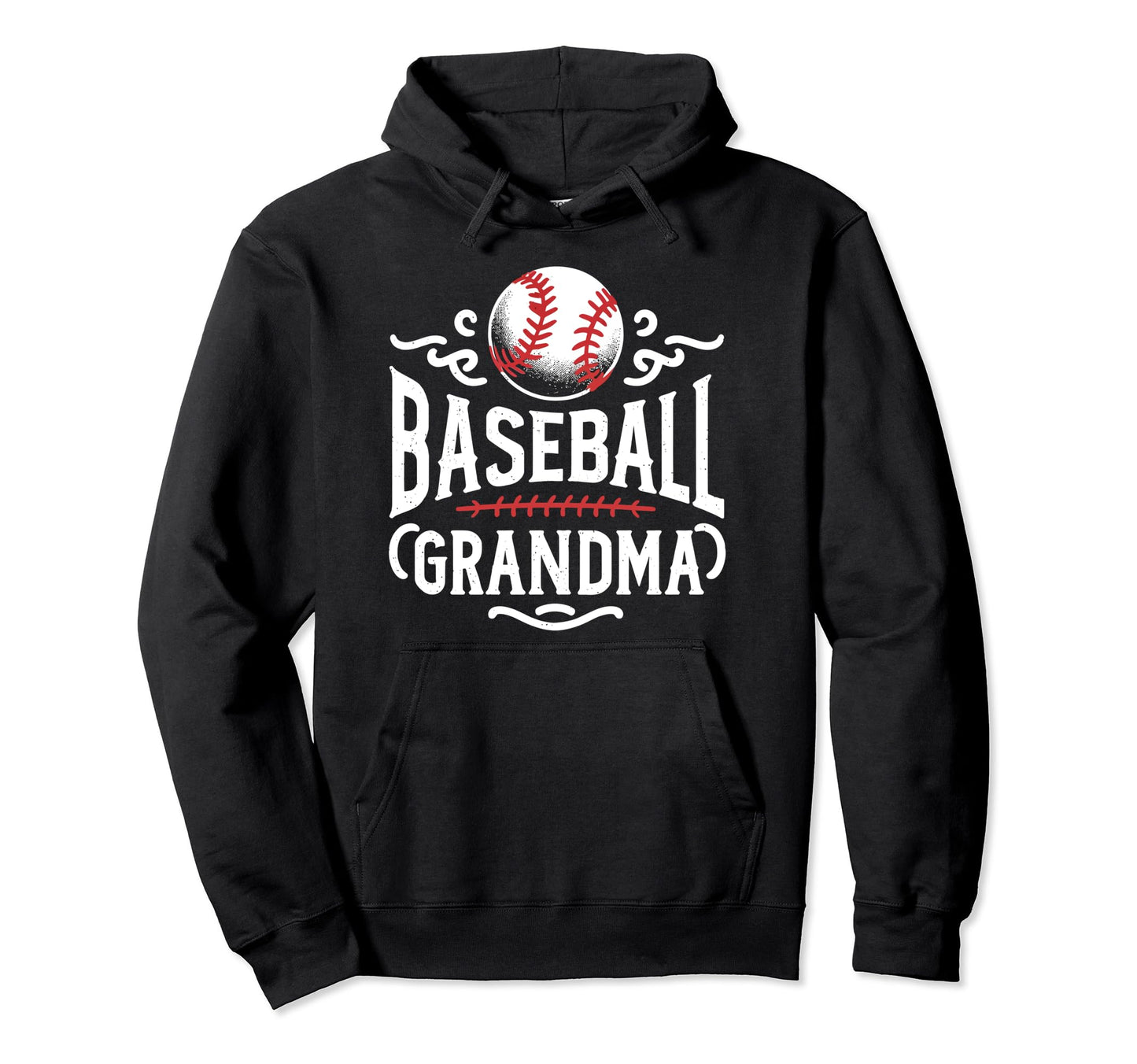 Baseball Grandma Grandmother Granny Hoodie - Custom Art Print for Adults - T-Shirt, Sweatshirt, Hoodie