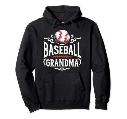 Baseball Grandma Grandmother Granny Hoodie - Custom Art Print for Adults - T-Shirt, Sweatshirt, Hoodie