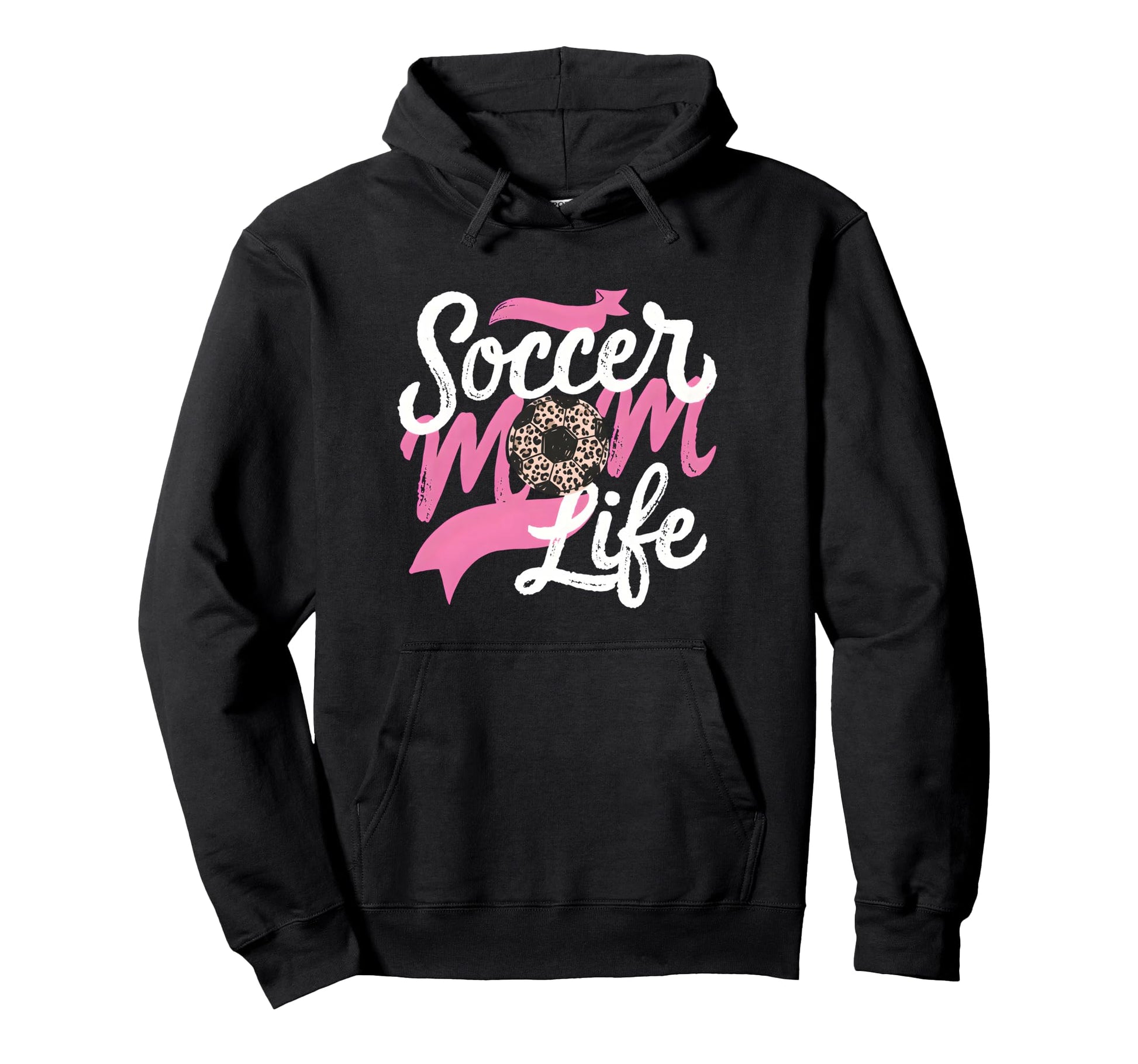 Soccer Mom Life Leopard Mama Hoodie - Streetwear Style Unisex - T-Shirt, Sweatshirt, Hoodie