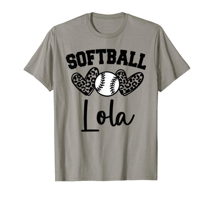 Personalized Baseball Heart Lola Baseball T-Shirt - Novelty Apparel Unisex - T-Shirt, Sweatshirt, Hoodie