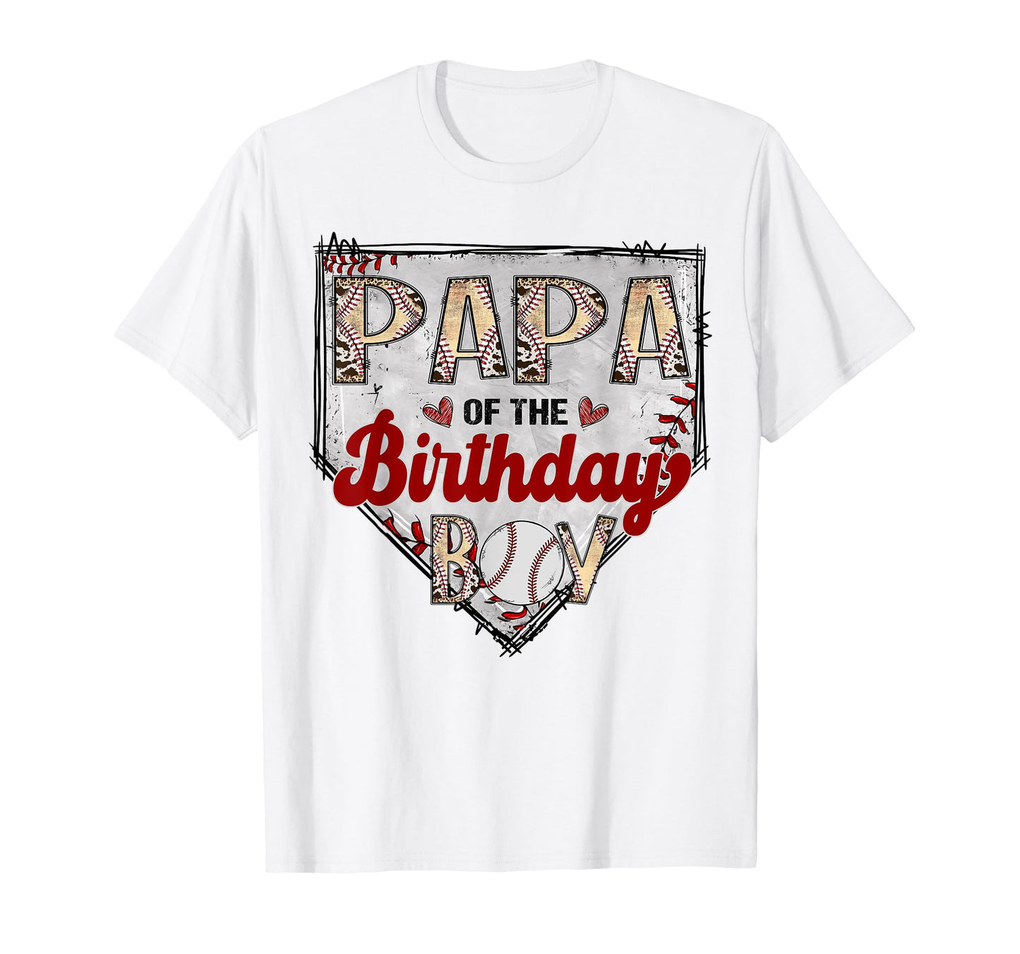 Papa Birthday Baseball Lover T-Shirt - Fun Novelty Design for Adults - T-Shirt, Sweatshirt, Hoodie