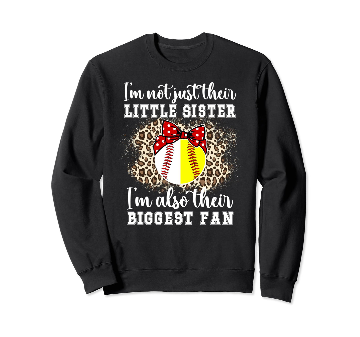 Their Biggest Fan Baseball Softball Sweatshirt - Trendy Graphic Men Women - T-Shirt, Sweatshirt, Hoodie