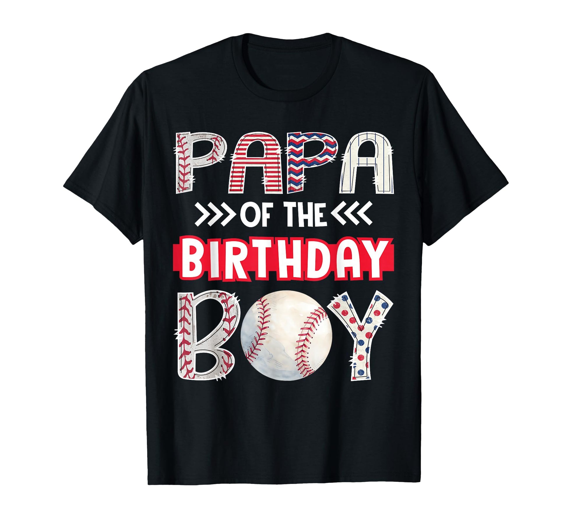 Papa Birthday Baseball Family Squad T-Shirt - Unique Graphic Unisex - T-Shirt, Sweatshirt, Hoodie