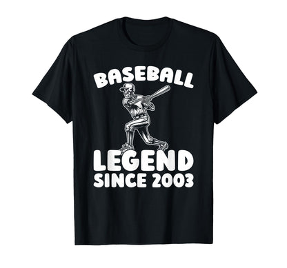 Born 2003 Baseball Team Sport Player T-Shirt - Unique Graphic for Adults - T-Shirt, Sweatshirt, Hoodie