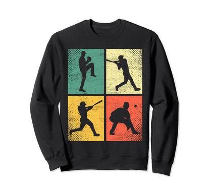 Baseball Player Funny Mom Sweatshirt - Graphic Print Men Women - T-Shirt, Sweatshirt, Hoodie