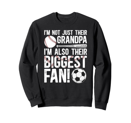 Their Biggest Fan Baseball Soccer Sweatshirt - Streetwear Style Men Women - T-Shirt, Sweatshirt, Hoodie