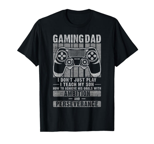 Gaming Dad Father Son Fathers Day Video T-Shirt - Unique Graphic Men Women - T-Shirt, Sweatshirt, Hoodie