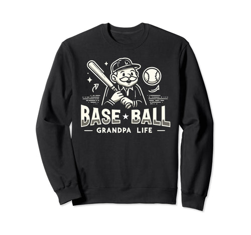 Baseball Grandpa Grandfather Gramps Sweatshirt - Fun Novelty Design Unisex - T-Shirt, Sweatshirt, Hoodie