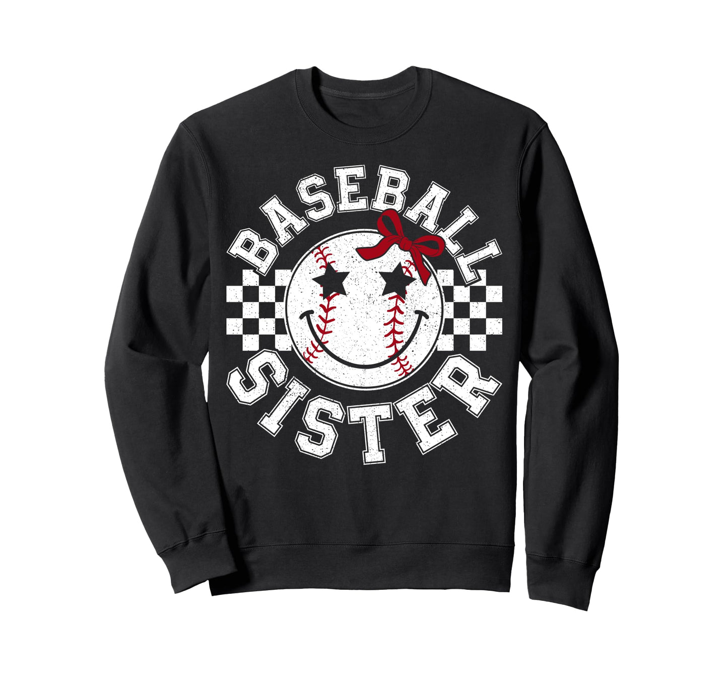Baseball Sister Coquette Bow Sport Sweatshirt - Unique Graphic Men Women - T-Shirt, Sweatshirt, Hoodie