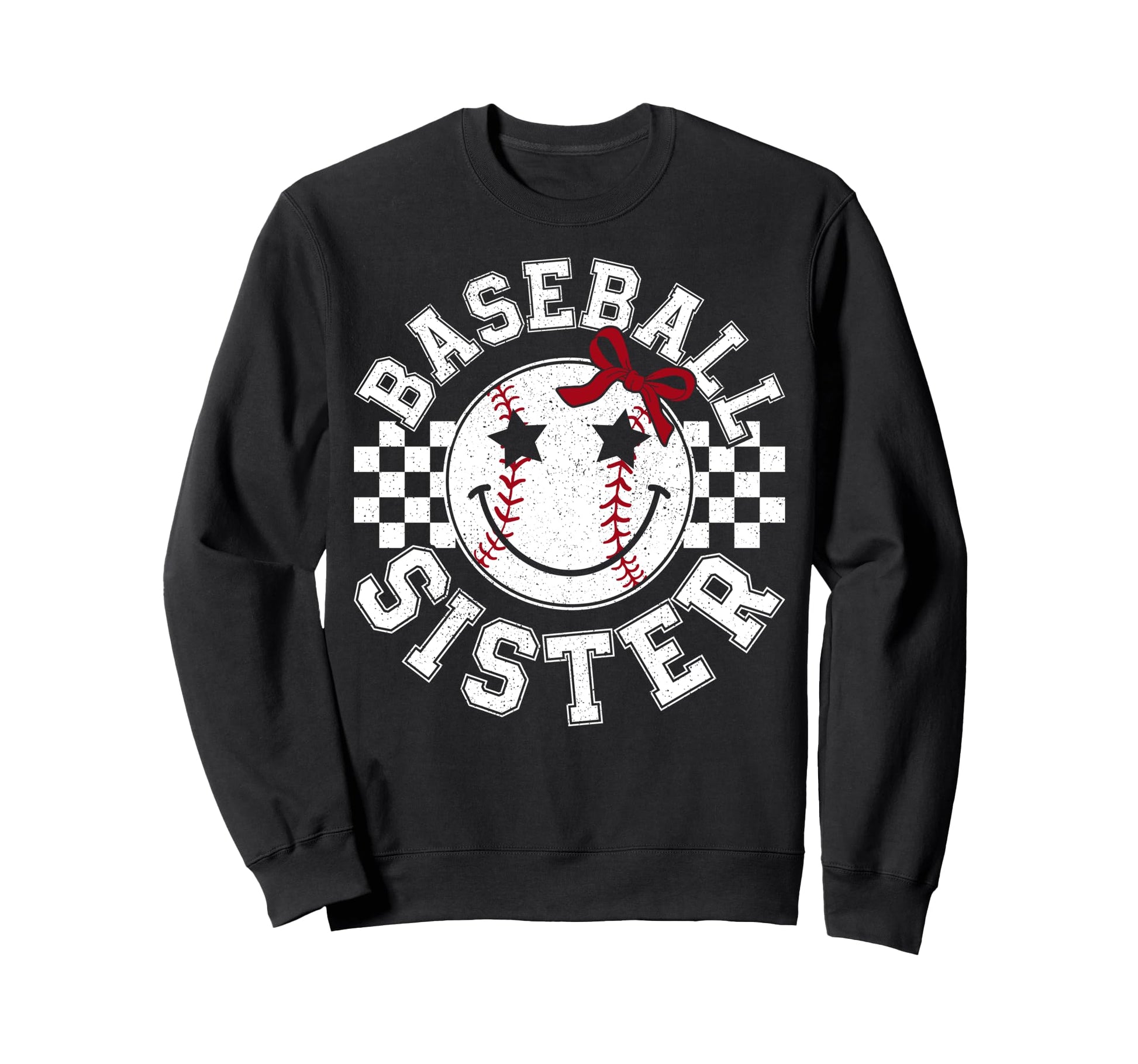 Baseball Sister Coquette Bow Sport Sweatshirt - Unique Graphic Men Women - T-Shirt, Sweatshirt, Hoodie