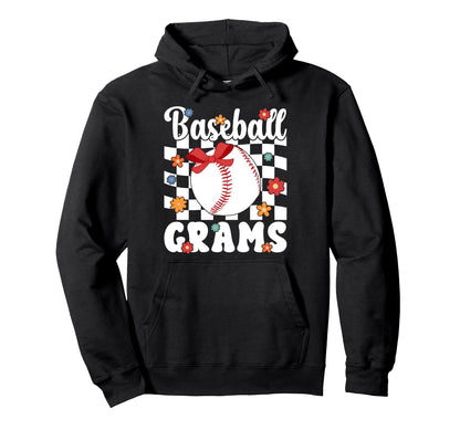 Baseball Grams Groovy Grams Baseball Hoodie - Streetwear Style for Adults - T-Shirt, Sweatshirt, Hoodie