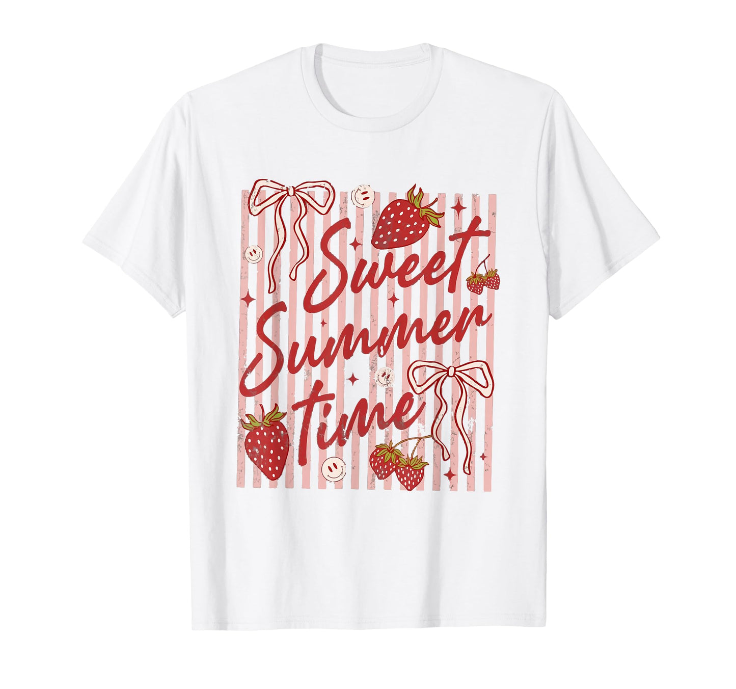 Striped Sweet Summer Time Vacation Funny T-Shirt - Streetwear Style Unisex - T-Shirt, Sweatshirt, Hoodie