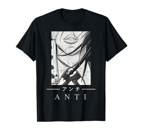 Anime Anti Japanese Art Aesthetic T-Shirt - Unique Graphic Unisex - T-Shirt, Sweatshirt, Hoodie