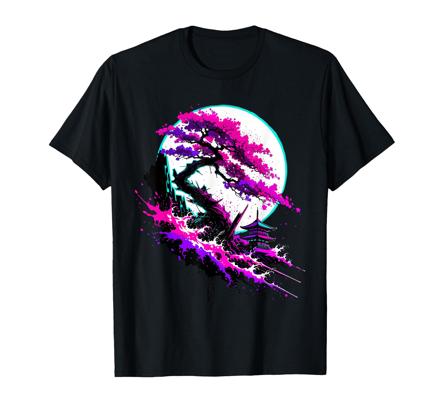 Mount Fuji Art Sakura Japan T-Shirt - Minimalist Print for Adults - T-Shirt, Sweatshirt, Hoodie