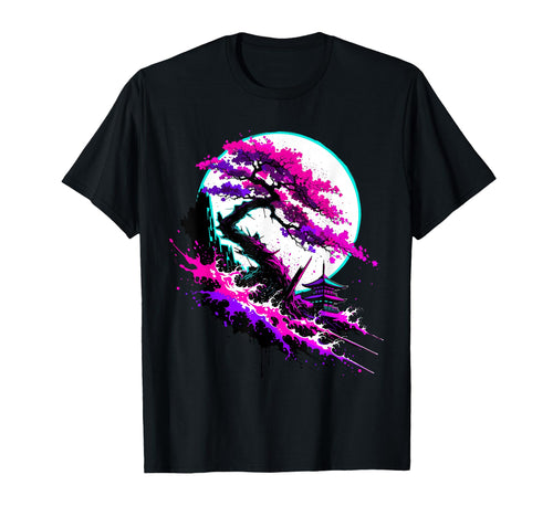 Mount Fuji Art Sakura Japan T-Shirt - Minimalist Print for Adults - T-Shirt, Sweatshirt, Hoodie