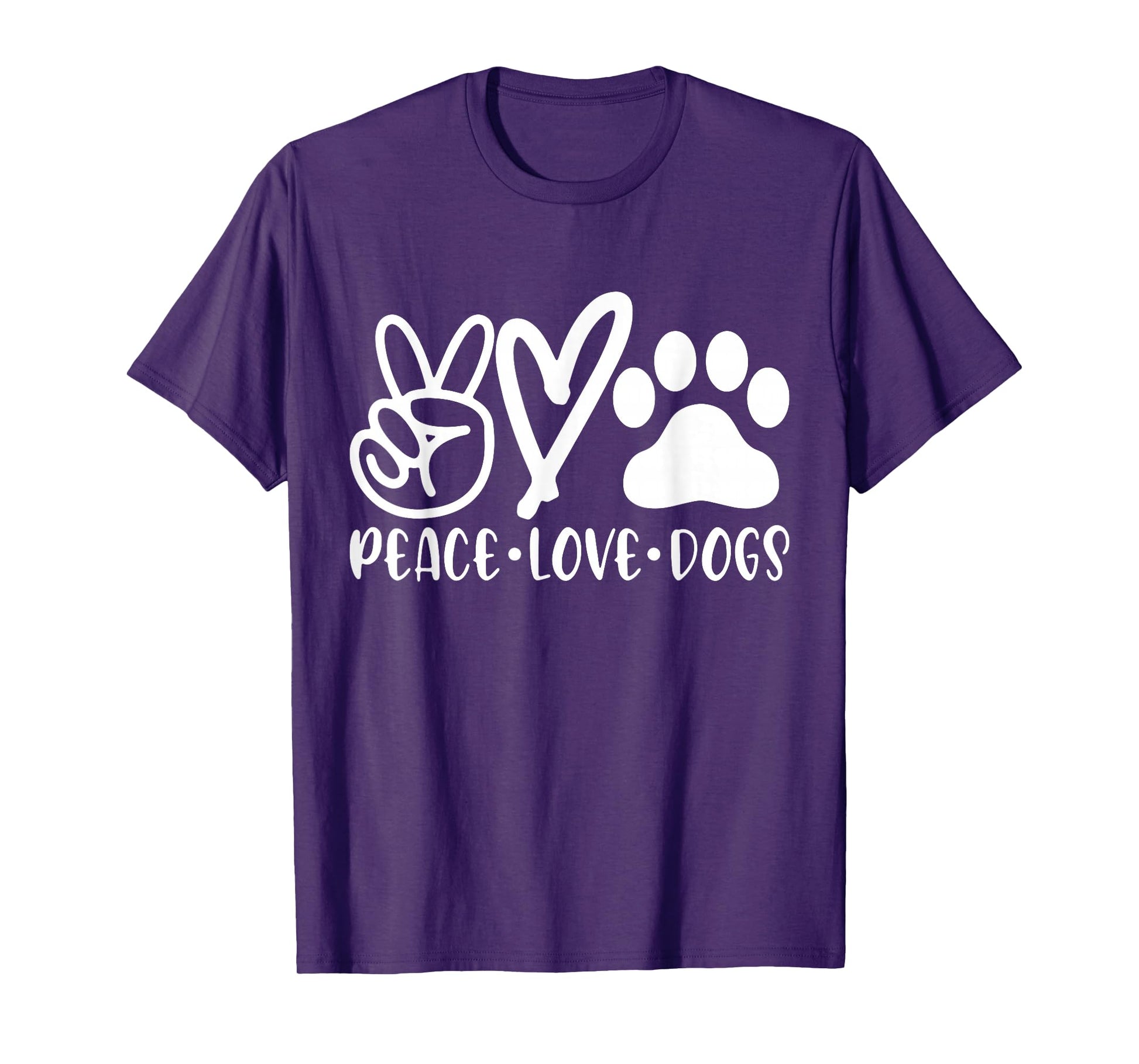Peace Love Dog Funny Dog Lover Gifts T-Shirt - Unique Graphic Unisex - T-Shirt, Sweatshirt, Hoodie