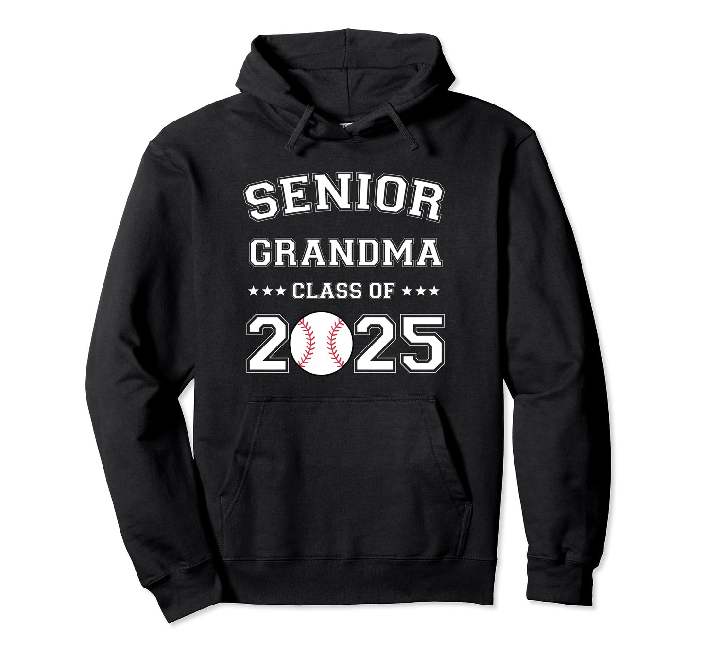 Class 2025 Baseball Grandma Senior Hoodie - Custom Art Print Unisex - T-Shirt, Sweatshirt, Hoodie